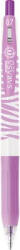 Zebra Zseléstoll, 0, 33 mm, nyomógombos, csíkos test, ZEBRA "Sarasa Clip Pastel", pasztell-lila (TZ13987) - fapadospatron