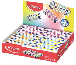 Maped Radír display, sakktábla, MAPED „Checkerboards, vegyes minták (IMA123501) - fapadospatron