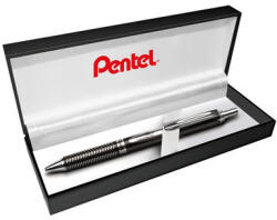 Pentel Zseléstoll, 0, 35 mm, nyomógombos, fekete tolltest, PENTEL "EnerGel BL-407" kék (PENBL407A) - fapadospatron