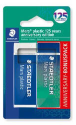 STAEDTLER Radír, STAEDTLER "Mars® Plastic 526 , 125 years", kék-zöld (TS52650MABK1) - fapadospatron