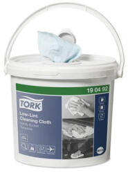 Tork Tisztítókendő, szöszszegény, 1 rétegű, 200 db, hordozható vödörben, W10 rendszer, TORK, türkizkék (KHH718)