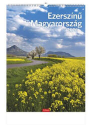 TopTimer Naptár, fali, TOPTIMER, "Ezerszínű Magyarország (NKT09307U) - fapadospatron