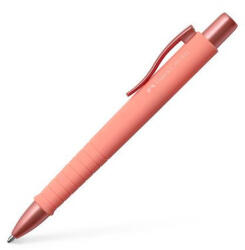 Faber-Castell Golyóstoll, 1 mm, XB, nyomógombos tolltest, korallpiros tolltest, FABER-CASTELL "Poly Ball Urban", kék (TFC241125) - fapadospatron