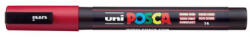 uni Dekormarker, 0, 9-1, 3 mm, UNI "Posca PC-3M", sötétpiros (TUPC3MSP) - fapadospatron