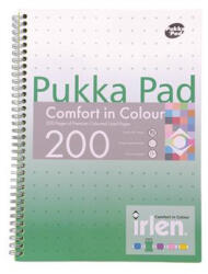 Pukka Pad Spirálfüzet, A4, vonalas, 100 lap, PUKKA PAD "Irlen Jotta Green (PUPIRJA4) - fapadospatron