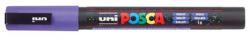 uni Dekormarker, 0, 9-1, 3 mm, UNI "Posca PC-3ML", fényes lila (TUPC3MLL) - fapadospatron