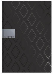 TopTimer Jegyzetfüzet, A5, vonalas, 96 lap, TOPTIMER "Notes", fekete gyémánt (NKN16710) - fapadospatron
