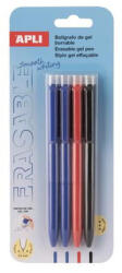 APLI Zseléstoll, 0, 5 mm, nyomógombos, radírozható, APLI "Erasable", vegyes színek (szín nem választható) (LCA20517)