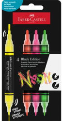 Faber-Castell Dekormarker készlet, 1, 0/3, 0 mm, kétvégű, akril, FABER-CASTELL "Shake&Paint", 4 különböző neon szín (TFC285505) - fapadospatron