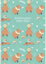 TopTimer Diáknaptár, 2026/2027 tanév, B6, heti, TOPTIMER, "Capibara (NKDPU) - fapadospatron