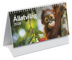 TopTimer Naptár, asztali, álló, TOPTIMER, "Állatvilág" 1 db (NKT582PU)