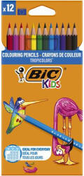 BIC Színes ceruza készlet, BIC KIDS "Tropicolors", 12 különböző szín (BC83256611) - fapadospatron