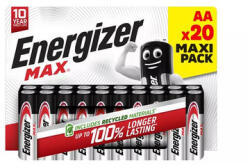 Energizer Elem, AA ceruza, 20 db, ENERGIZER "Max (EEAA20MA) - fapadospatron