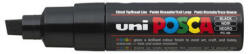 uni Dekormarker, 8 mm, vágott, UNI "Posca PC-8K", fekete (TUPC8KF) - fapadospatron