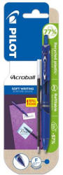 Pilot Golyóstoll, 0, 25 mm, nyomógombos, PILOT "Acroball", kék + betét (PACGKB) - fapadospatron