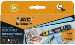 BIC Dekormarker készlet, 1, 5 - 2, 3 mm, BIC "Paint marker", 4 különböző élénk szín (BC527423) - fapadospatron