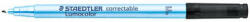 STAEDTLER Alkoholmentes marker, OHP, 0, 6 mm, STAEDTLER "Lumocolor® 305 F", fekete (TS305F9) - fapadospatron