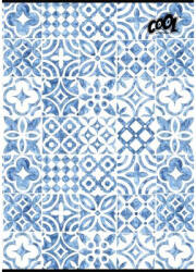 Victoria Füzet, tűzött, A4, kockás, 80 lap, COOL BY VICTORIA "Mediterrain patterns (ISVFC103) - fapadospatron