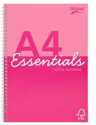Pukka Pad Spirálfüzet, A4, vonalas, 80 lap, PUKKA PAD "Unipad Essentials Jotta", vegyes (PUPUEJA4) - fapadospatron