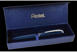 Pentel Zseléstoll, 0, 35 mm, rotációs, diplomatakék tolltest, PENTEL "EnerGel BL-2007" kék (PENBL2007C) - fapadospatron