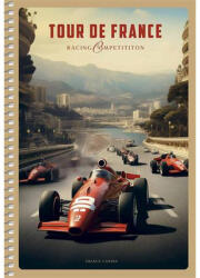 Shkolyaryk Publishing House Spirálfüzet, A5, kockás, 96 lap, SHKOLYARYK "Racing Competition", vegyes 1 db (SB966124K)