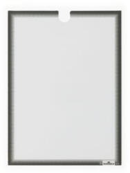 DURABLE Dokumentumtartó, A4, öntapadó, DURABLE, szürke (DB400657) - fapadospatron