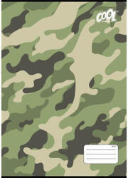Victoria Füzet, tűzött, A4, kockás, 32 lap, COOL BY VICTORIA "Camouflage", "87-32 (ISVFC101) - fapadospatron