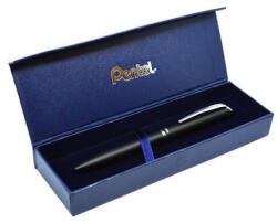 Pentel Zseléstoll, 0, 35 mm, rotációs, fekete tolltest, PENTEL "EnerGel BL-2007" kék (PENBL2007A) - fapadospatron