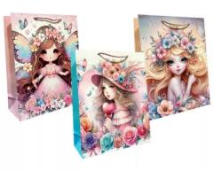 GoDan Pungă cadou cu model zână a florilor - 26 x 32 cm, diverse modele (JP DW5803B)