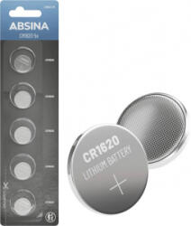 ABSINA Gombelem CR 1620 3 V 5 db Lítium (401047) (401047)