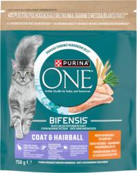 ONE PURINA ONE Coat & Hairball csirkével 750 g