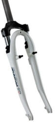 SR Suntour Suntour CR-7V 28-as trekking teleszkóp, 1 1/8 colos menetes nyakkal (28, 6x163 mm), 40 mm rugóút, fehér, OEM kiszerelés