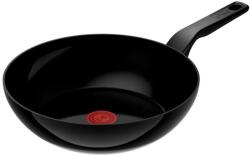 Tefal Tigaie wok Tefal Renew de 28 cm C4321923, 100% aluminiu reciclat, indicator Thermo-Signal, compatibil cu inducția, înveliș ceramic, negru (C4321923)
