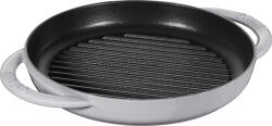 Staub Tigaie pentru gratar 22 cm, gri grafit, fontă, Staub (ST12012218)
