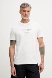 Giorgio Armani férfi pamut póló - fehér S - answear - 18 990 Ft