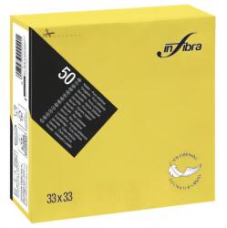 INFIBRA Szalvéta INFIBRA 2 rétegű 33x33 cm citromsárga 50 lapos - vectraline