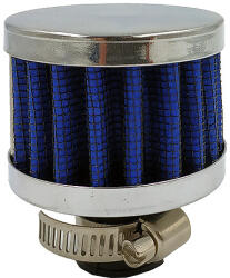  Karterszűrő - kék/króm - 12mm - 35x50mm