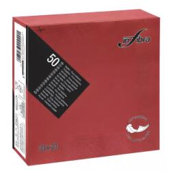 INFIBRA Szalvéta INFIBRA 2 rétegű 33x33 cm piros 50 lapos - vectraline