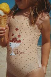 Konges Sløjd egyrészes fürdőruha gyerek AMANDINE SWIMSUIT - bézs 104