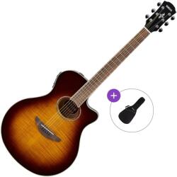 Yamaha APX600FM Basic SET Tobacco Brown Sunburst Chitară electro-acustică Jumbo