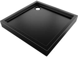 Mexen Flow+, négyzet alakú zuhanytálca 70 x 70 cm, matt fekete, 46S7070H (46S707070H)