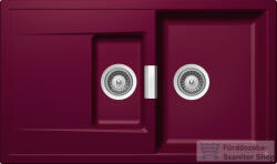 SCHOCK Mono D-150 CRISTADUR® Berry 860 x 510 mm, gránit kompozit konyhai mosogató, bogyószín MOND150BERR (MOND150BERR)