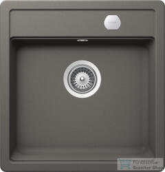 SCHOCK Mono N-100S CRISTADUR® Silverstone 490 x 510 mm, gránit kompozit konyhai mosogató, sötétszürke MONN100SSILVSA (MONN100SSILVSA)