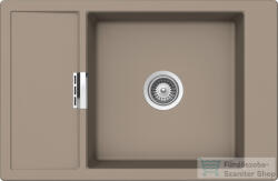 SCHOCK Mono D-100XS CRISTADUR® Twilight 780 x 510 mm, gránit kompozit konyhai mosogató, Taupe szürke MOND100XTWIL (MOND100XTWIL)