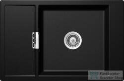 SCHOCK Mono D-100XS CRISTADUR® Magma 780 x 510 mm, gránit kompozit konyhai mosogató, metalizált fekete MOND100XPURO (MOND100XMAGM)