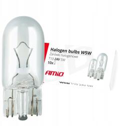 AMiO Halogén izzók W5W T10 5W W2.1x9.5d 24V 10 db (E8) AMIO-01002