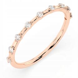 ESSYA 925 Ezüst Gyűrű Gyémántokkal 0, 18 Ct Lab Essya (101-10145-925-LAB-RED)