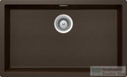 SCHOCK Kaia N-100XL CRISTADUR® Bronze 756x456 mm gránit kompozit konyhai mosogatótálca, bronzbarna KAIN100XLBRON (KAIN100XLBRON)