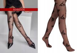 Marilyn Női vékony harisnyanadrág virágmintával Allure G008 Barna 1/2 - allegro - 2 135 Ft