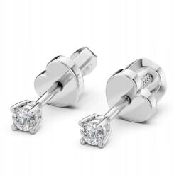 ESSYA 925 Ezüst Fülbevaló Gyémánttal 0, 12 Ct Lab Essya (102-10012/1(2.5)-925-LAB-WHT)